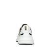 Witte marathon sneakers met zwarte glitter details