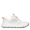 Witte sneakers met goudkleurige details