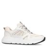 Witte sneakers met goudkleurige details