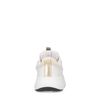Witte sneakers met goudkleurige details