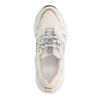 Witte sneakers met goudkleurige details