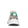 Witte chunky dot sneakers met groene details