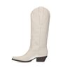 Witte croco leren cowboylaarzen - limited edition