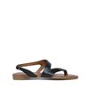 Leren sandalen zwart
