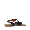 Leren sandalen zwart