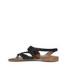 Leren sandalen zwart