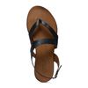 Leren sandalen zwart