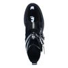 Lak leren biker boots met gespen en rits
