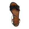 Zwarte sandalen met ruffles