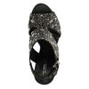 Zwarte sandalen met hak met studs