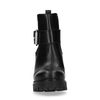 Zwarte chelsea boots met hak en siergesp