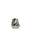 Zwarte espadrilles met zebra print