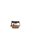 Zwarte sandalen met gouden details