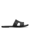 Zwarte slippers met studs