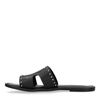 Zwarte slippers met studs