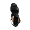 Zwarte lage pumps met gevlochten detail