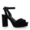 Zwarte sandalen met blokhak