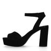Zwarte sandalen met blokhak