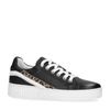 Zwarte platform sneakers met panter detail