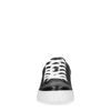 Zwarte platform sneakers met panter detail