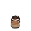 Zwarte leren plateau sandalen