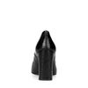 Zwarte leren croco pumps