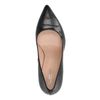 Zwarte leren croco pumps