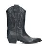 Zwarte leren cowboylaarzen