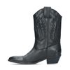 Zwarte leren cowboylaarzen