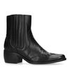 Zwarte leren cowboylaarsjes met details