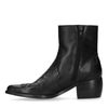 Zwarte leren cowboylaarsjes met details