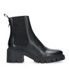 Zwarte chelsea boots met blokhak