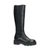 Hoge zwarte leren chelsea boots