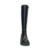 Hoge zwarte leren chelsea boots