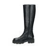 Hoge zwarte leren chelsea boots
