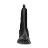 Zwarte leren chelsea boots met vierkante neus