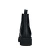 Zwarte leren biker boots met rits