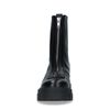 Zwarte leren chelsea boots met rits