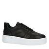 Zwarte leren sneakers