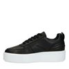Zwarte leren sneakers