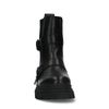 Zwarte leren chelsea boots met gespen