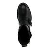 Zwarte leren chelsea boots met gespen