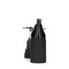 Zwarte veterpumps met plateauzool