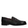 Zwarte leren penny loafer