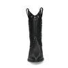 Zwarte cowboylaarsjes met zilverkleurige studs