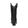 Zwarte cowboylaarsjes met zilverkleurige studs