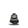 Zwarte sneakers met roze en gele details