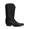 Zwarte leren cowboylaarzen