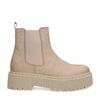 Beige nubuck chelsea boots