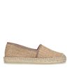 Beige espadrilles van riet